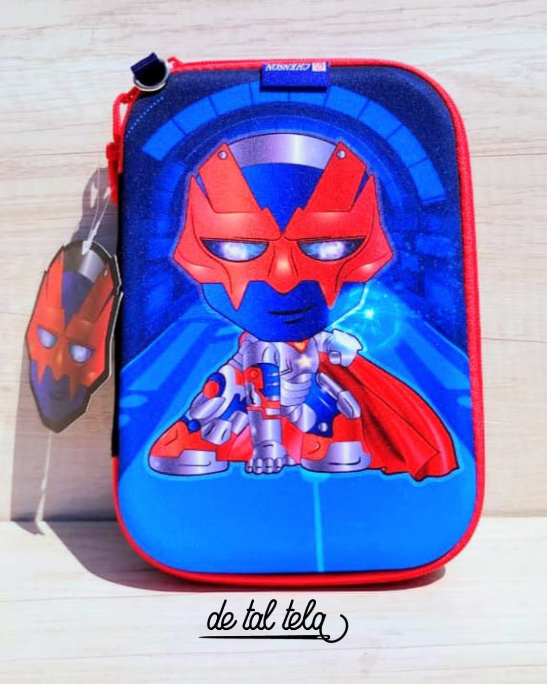CARTUCHERA RIGIDA SUPER HEROE