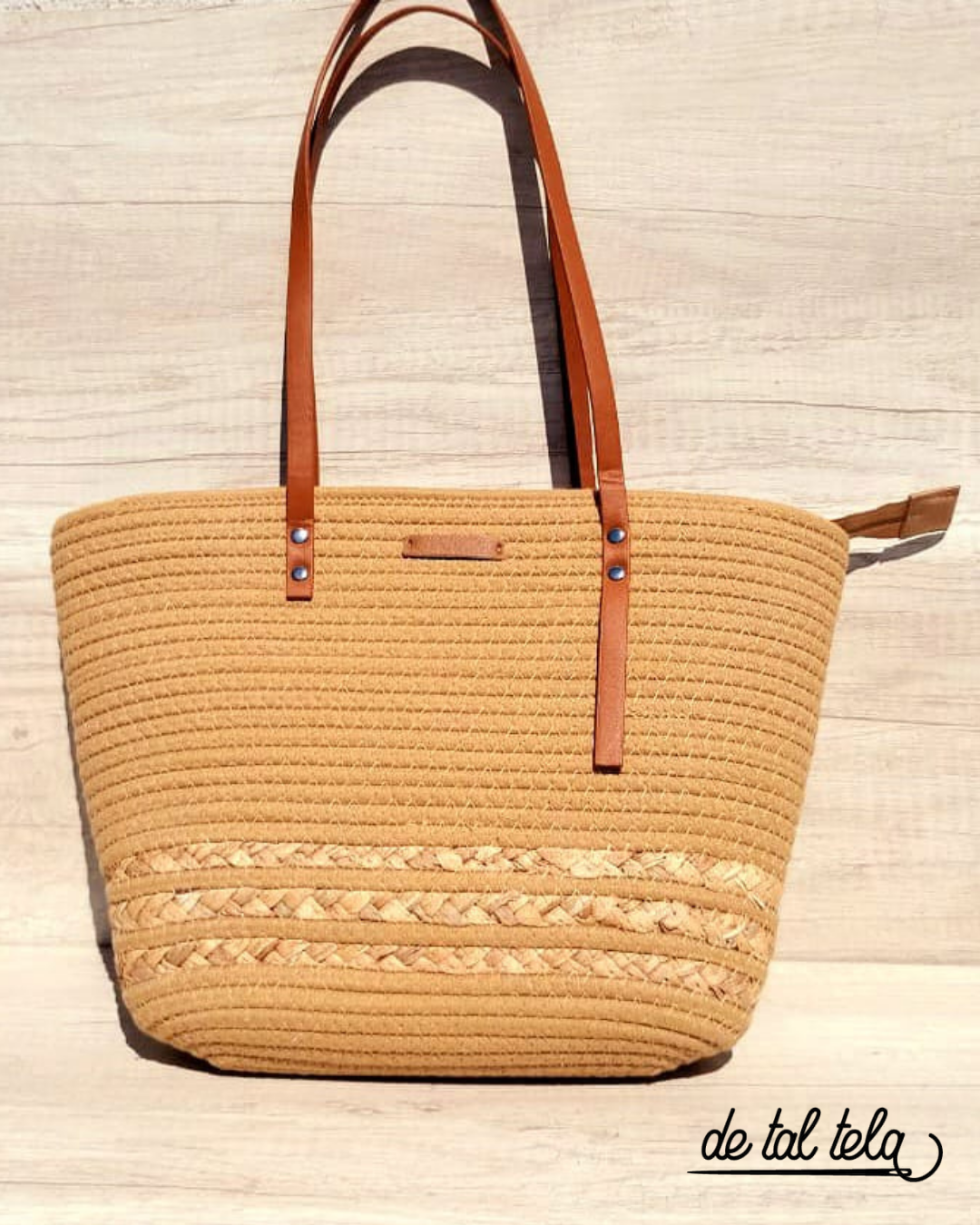 TOTE BAG DE RAFIA - Correa Eco.