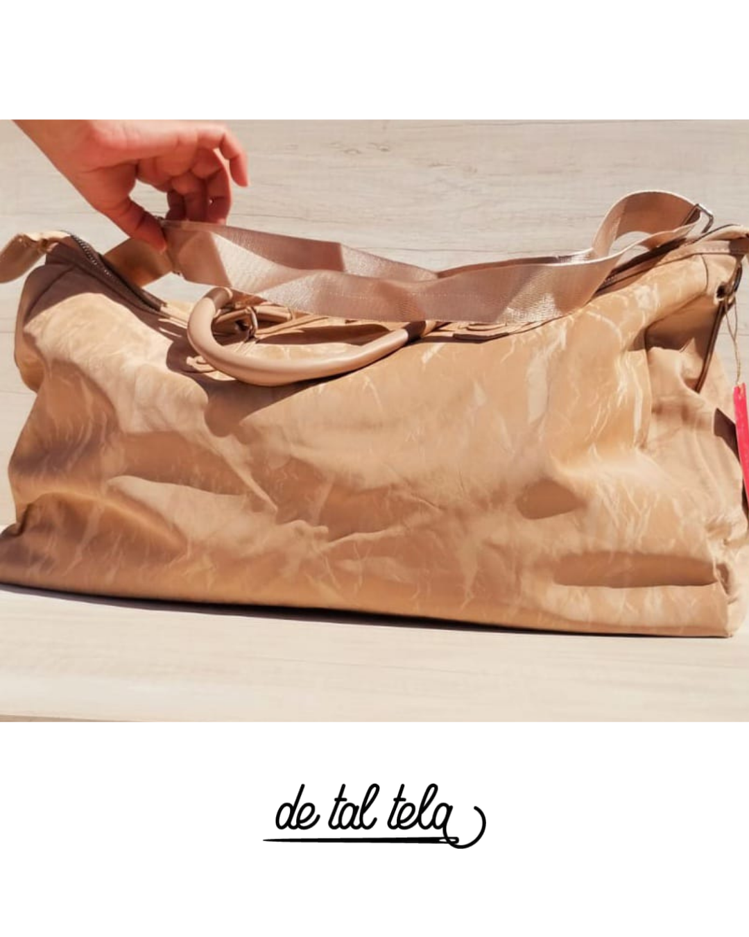 BOLSO PIEL DURAZNO XXL