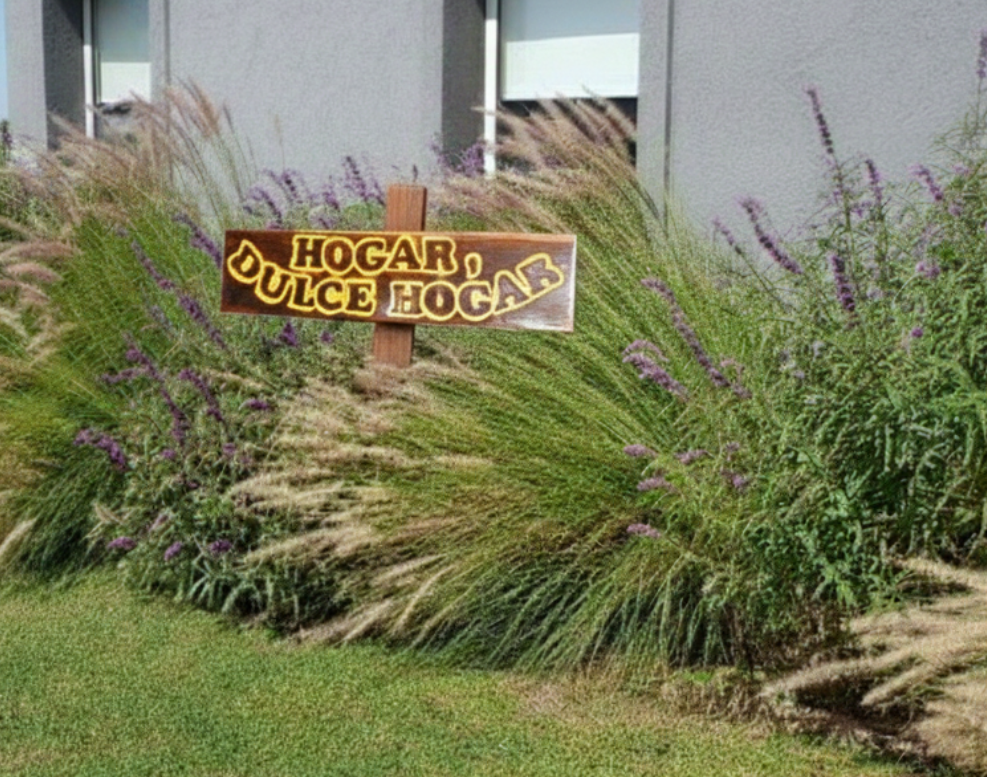 CARTEL HOGAR DULCE HOGAR