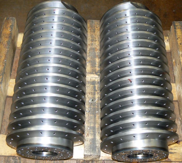 steel cylinder for industrial components