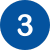 Blue circle with the number 3 in white.