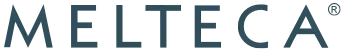 A logo for melteca is shown on a white background