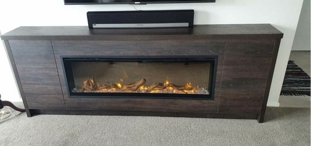 New Entertainment Unit With Fireplace