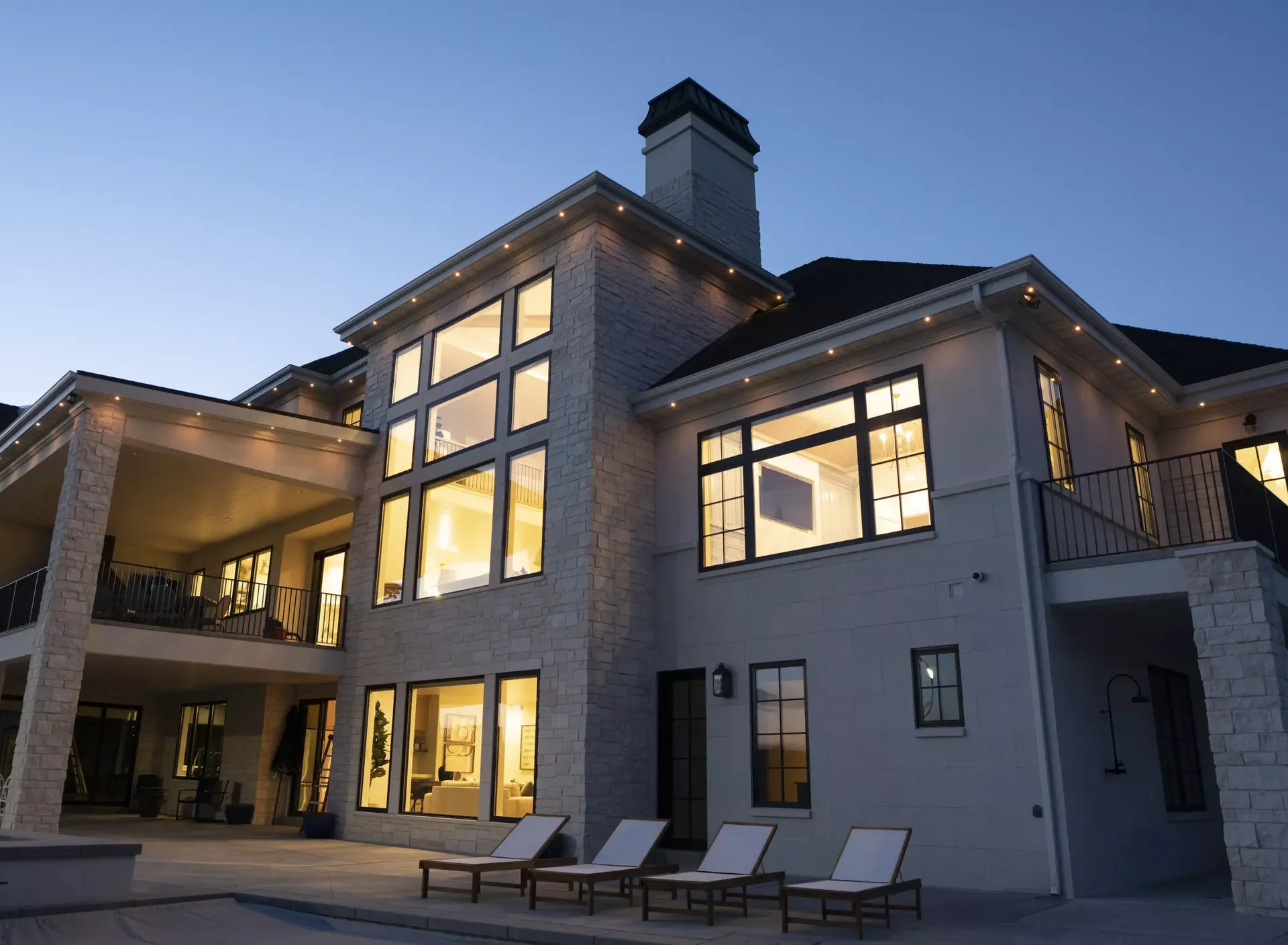 outdoor lighting installation