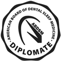The logo for the american board of dental sleep medicine