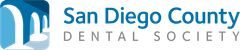 The logo for the san diego county dental society