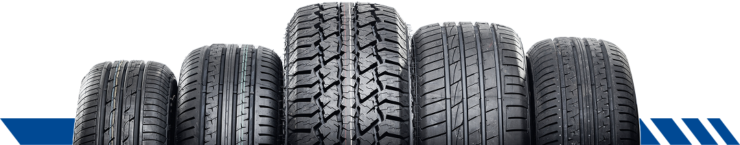A group of tires stacked on top of each other on a white background. | TIRE NATION & AUTO REPAIR POINT S