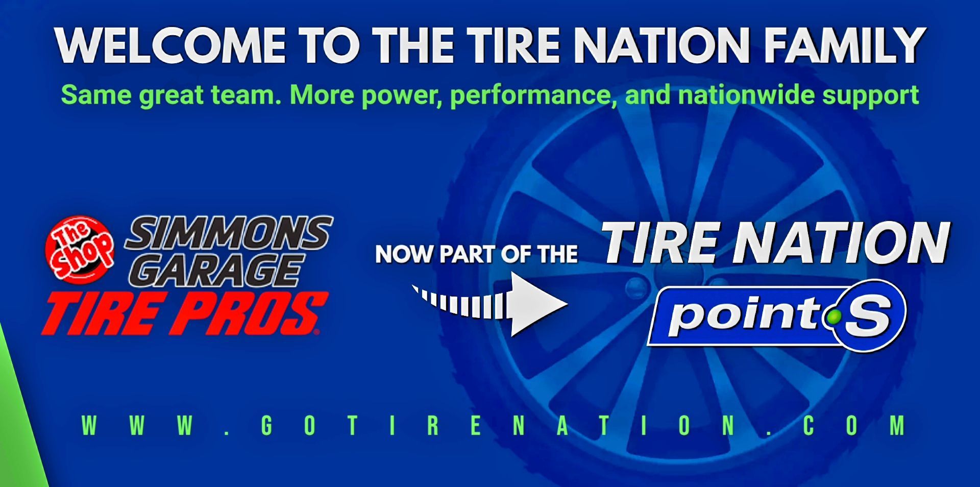 The Shop Simmons Garage Tire Pros is now part of the Tire Nation Point S | Tire Nation - Point S