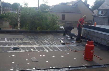 Roofing work