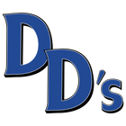A blue d and s logo on a white background