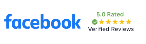 Facebook Logo — 4.9 star ratging by 1500 people