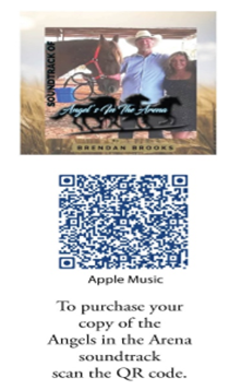 CD cover with people and a horse, plus QR code to buy the soundtrack on Apple Music