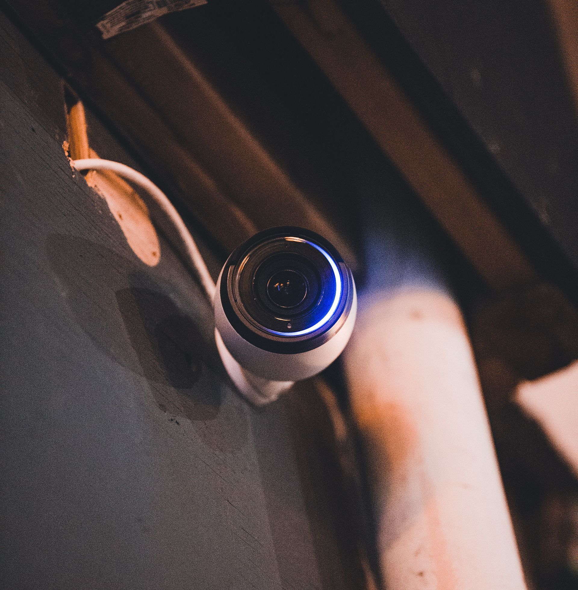 cctv on wall