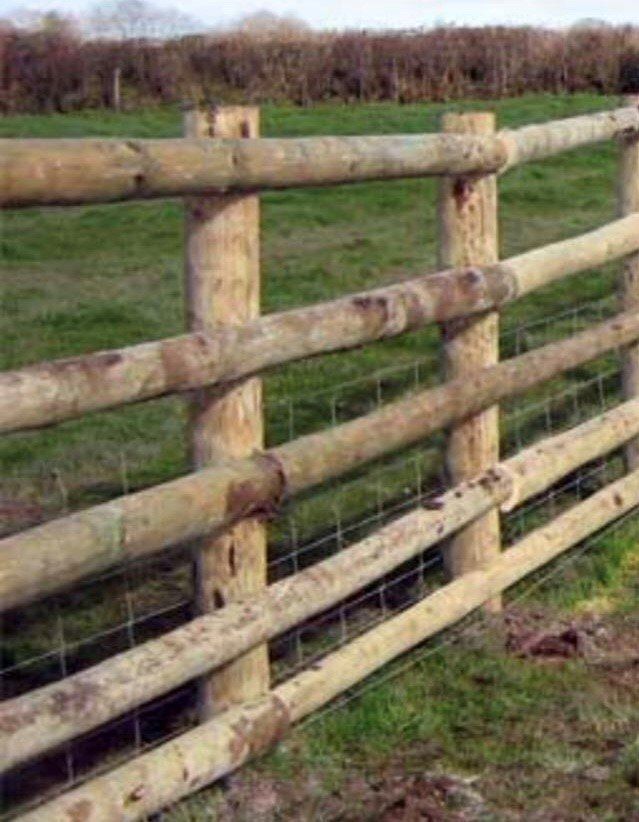 wire mesh with timber for added security