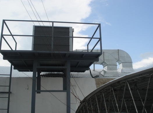 Instalación comercial de aire acondicionado