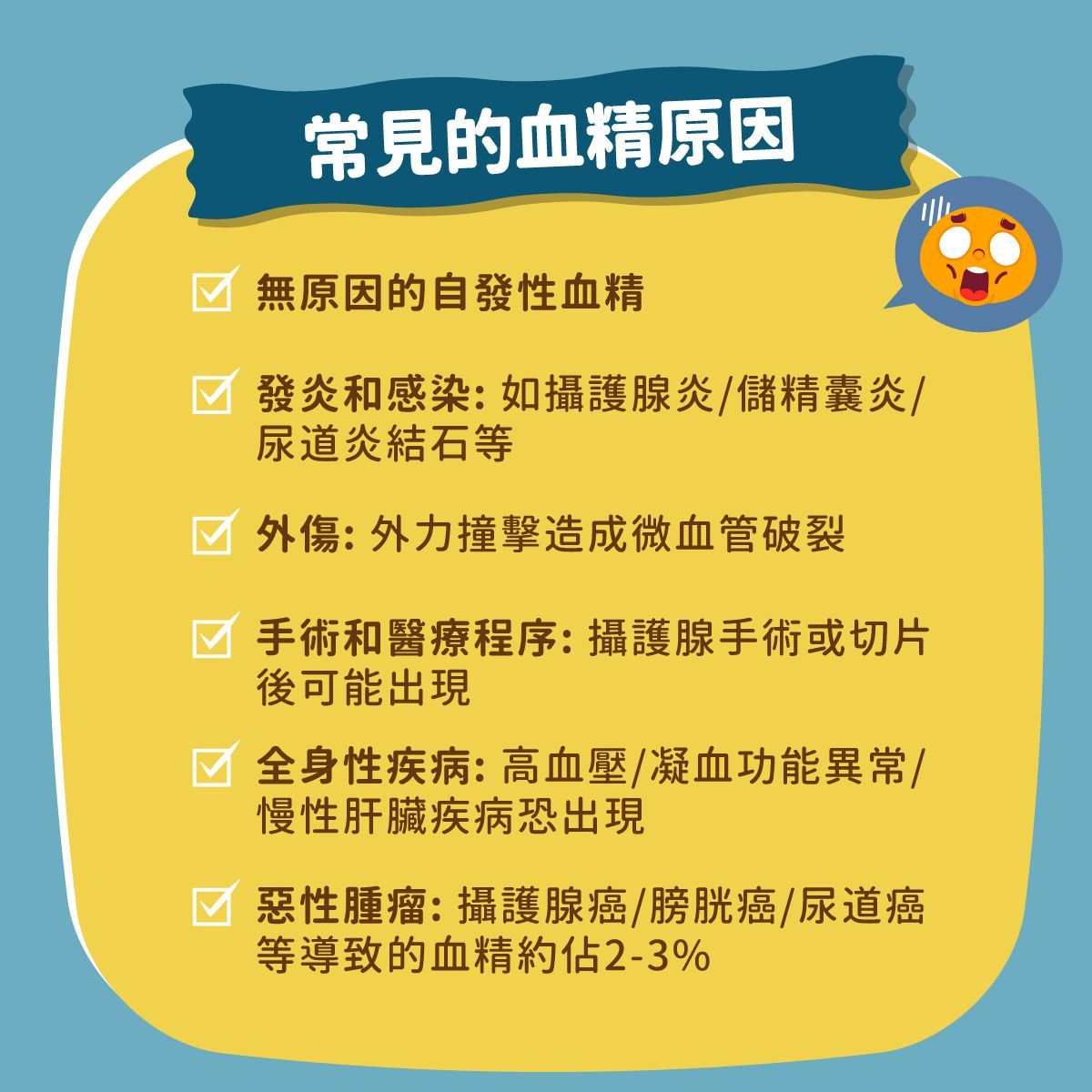 射出來有血?從性病、發炎到攝護腺癌──醫師教你看懂血精原因與就醫時機