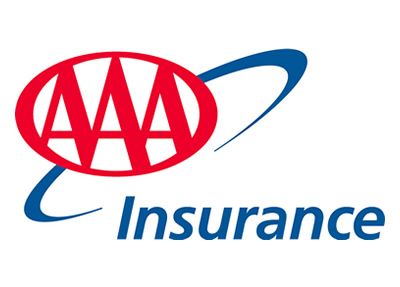 AAA Insurance logo: Red oval with 