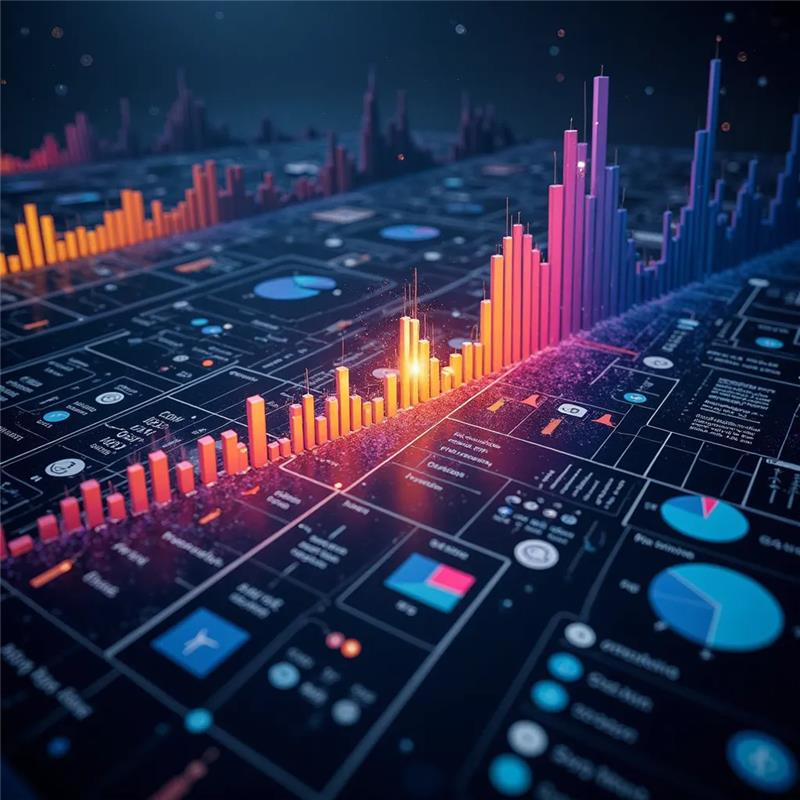 A computer screen with a lot of graphs and charts on it.
