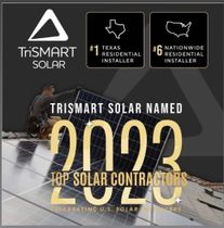 Our installation Partner TriSMART Solar is named 2023 Top Solar Contractor.  Limitless Energy Pros has exclusive sales rights to TriSMART Solar installers.  