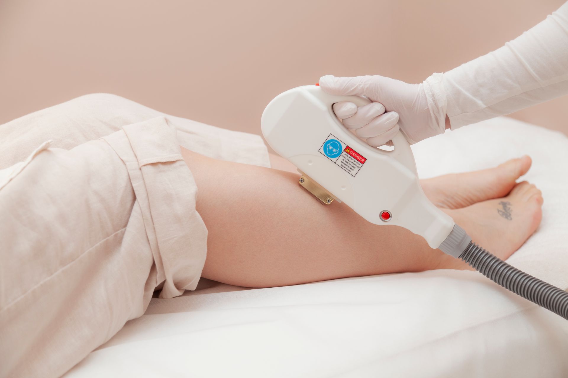 Leg Being Examined by a Medical Professional in a Clinic — Eternal Radiance in Strathmore, VIC