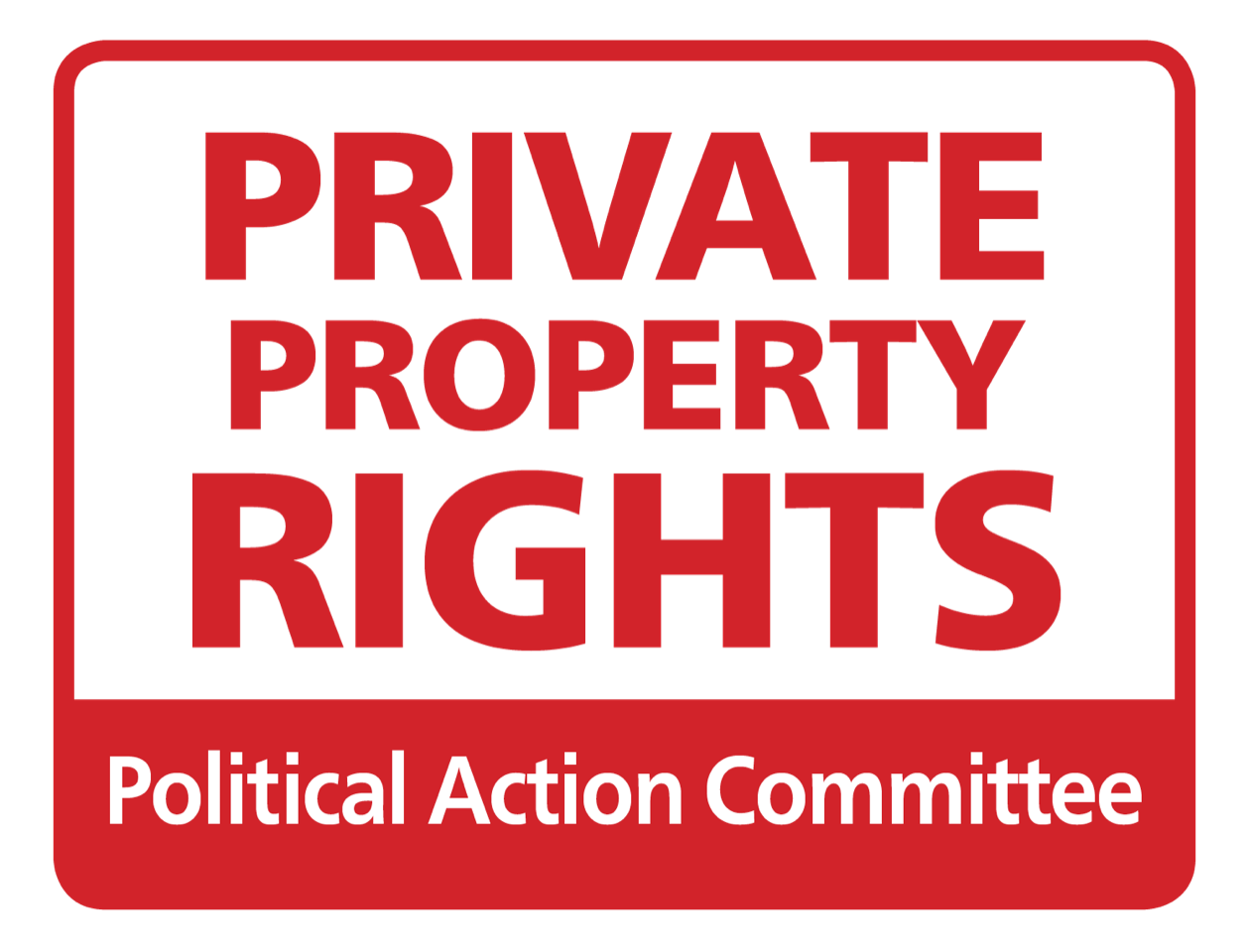 The logo for the private property rights political action committee