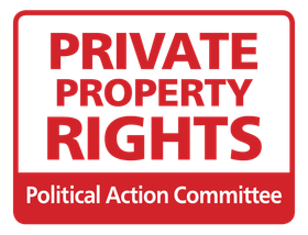 The logo for the private property rights political action committee