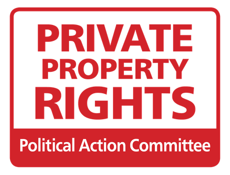 The logo for the private property rights political action committee