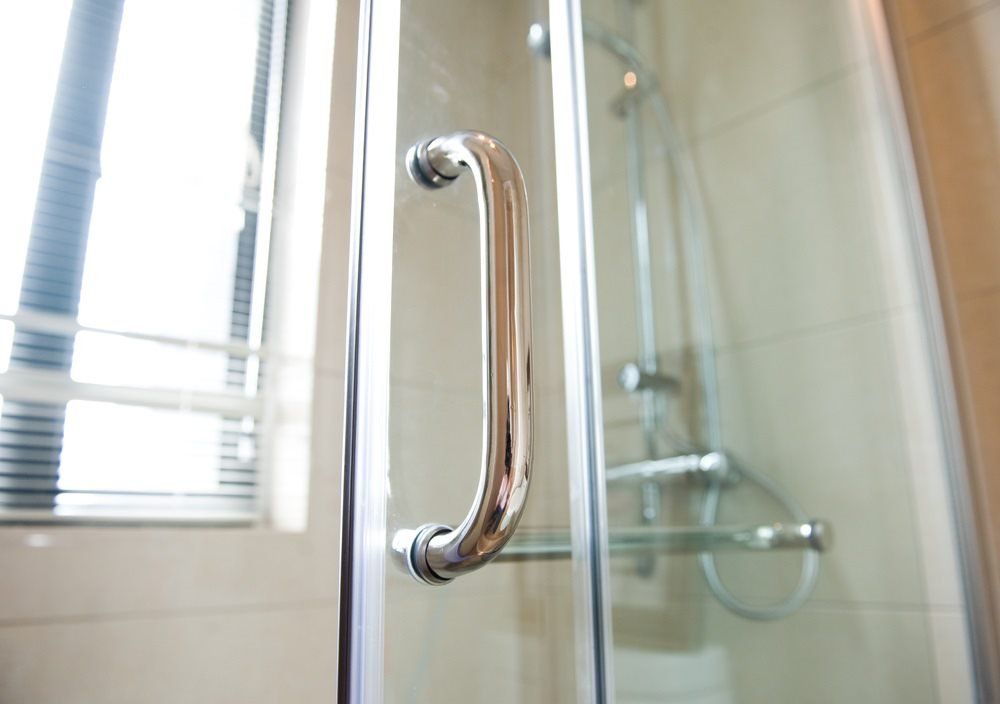 Stainless Bathroom Handle — Glass Replacements in Rockhampton, QLD
