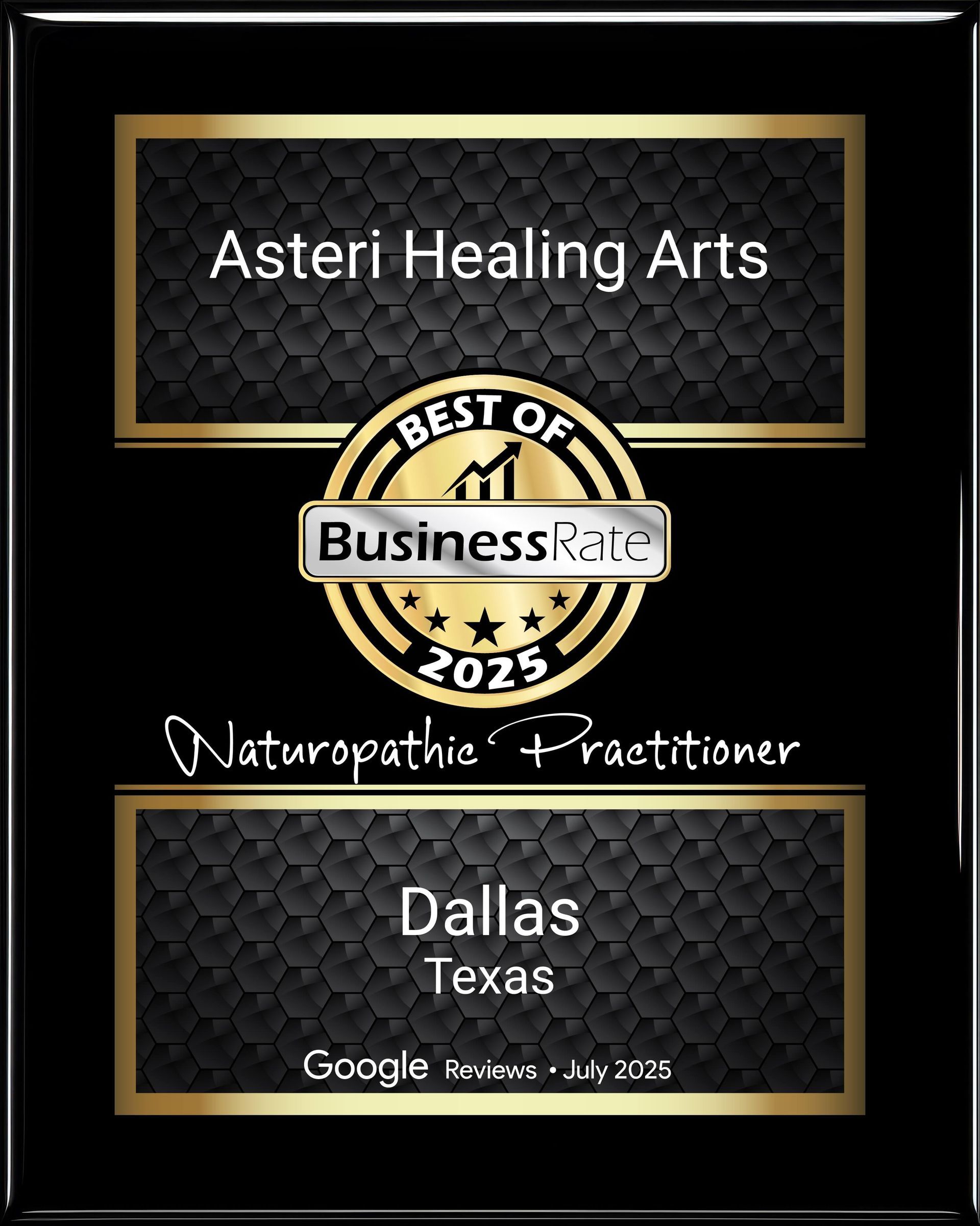 top ranked Naturopathic Practitioner in Dallas