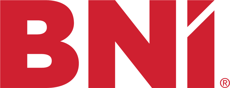 The bni logo is red and white on a white background.