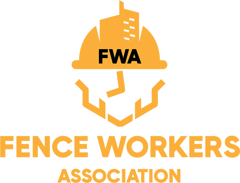 A logo for the fwa fence workers association