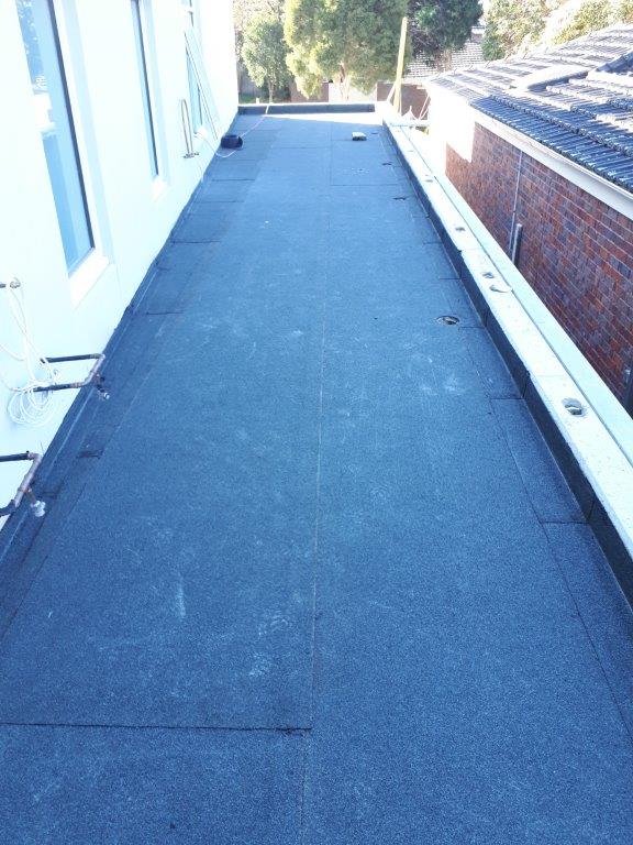 waterproofed surface