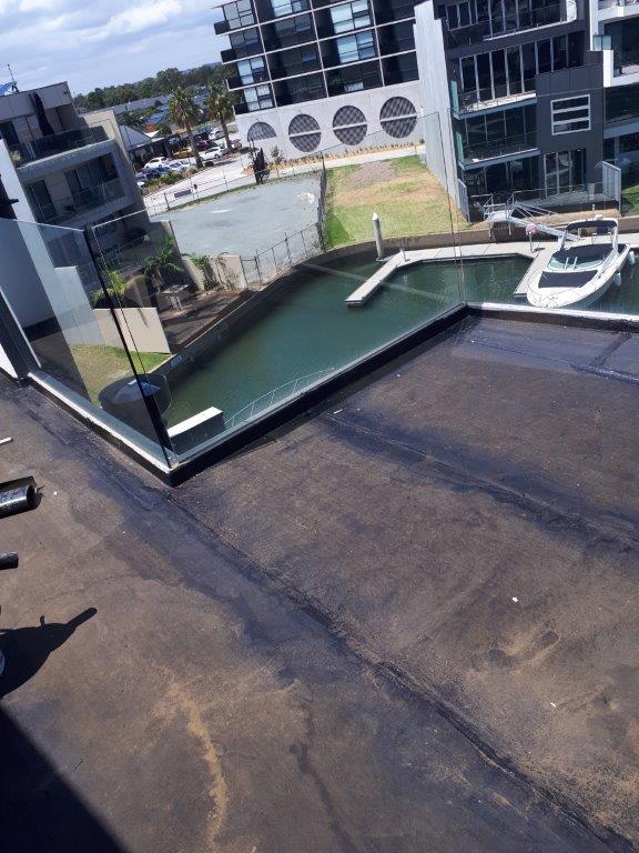 surface being waterproofed