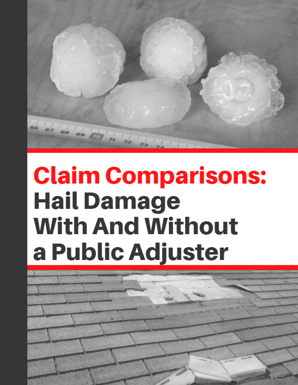 Claims Comparisons: Hail Damage With and Without a Public Adjuster