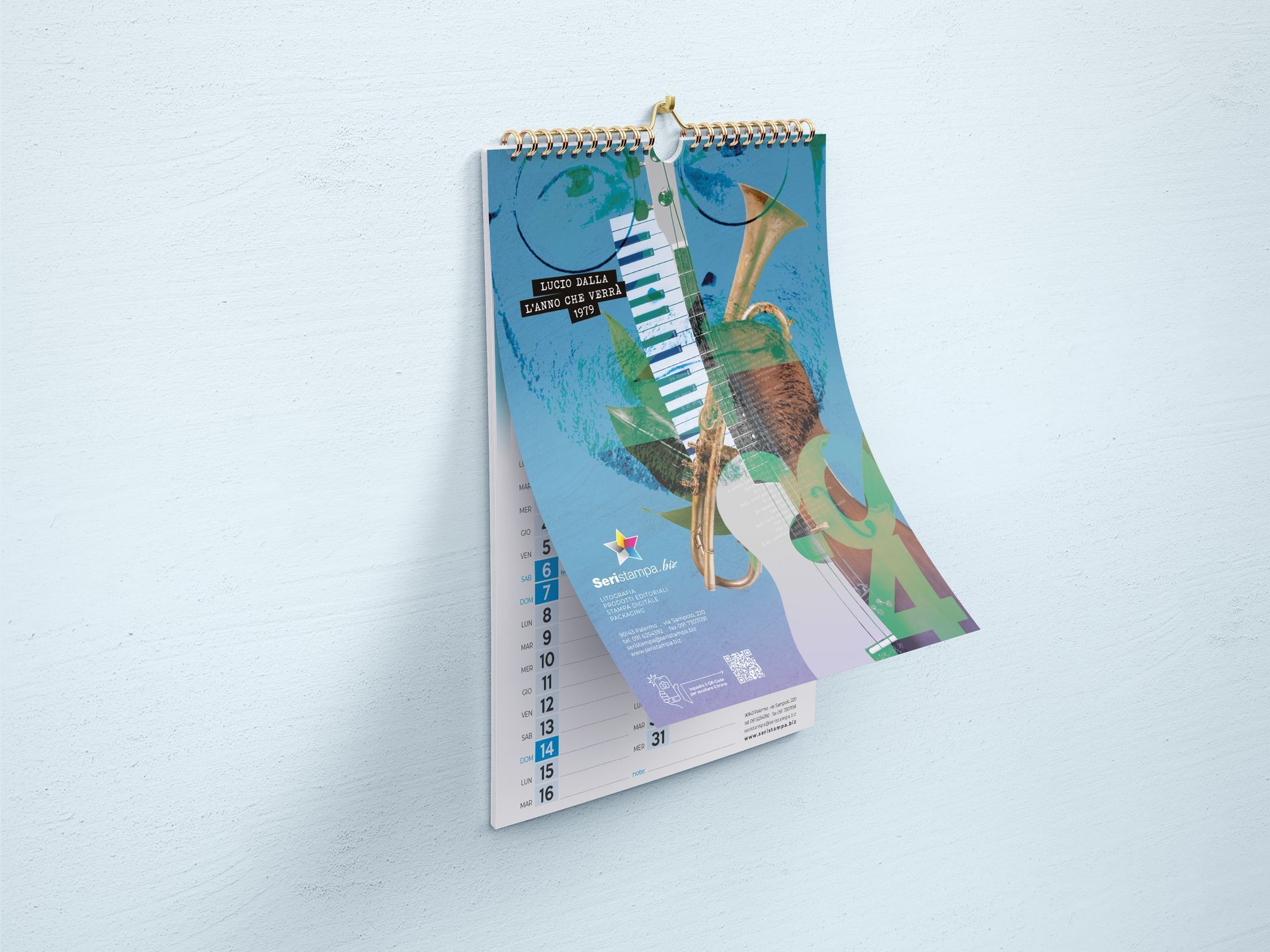 stampa digitale calendario a muro