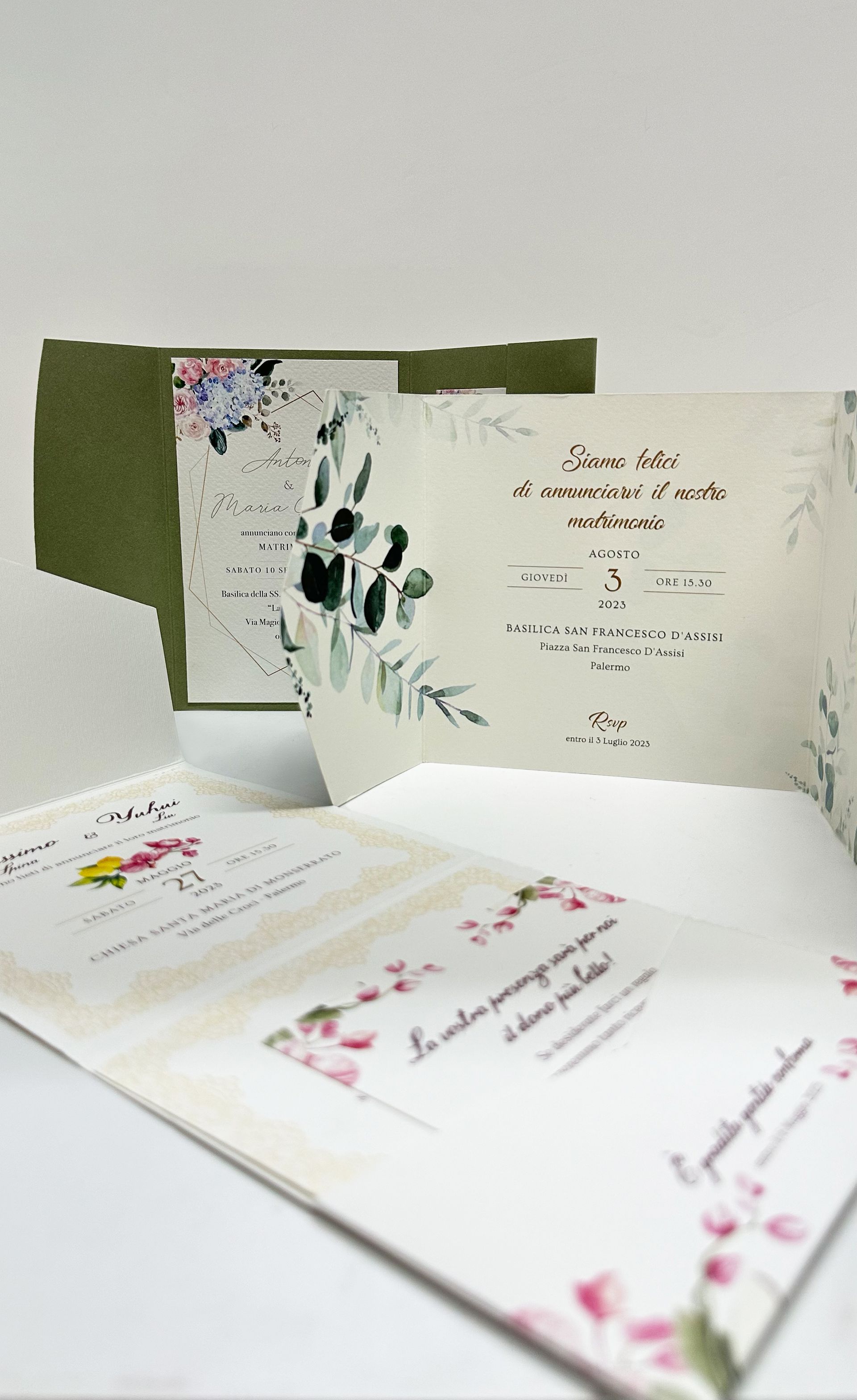 Partecipazioni e libretti matrimonio Palermo