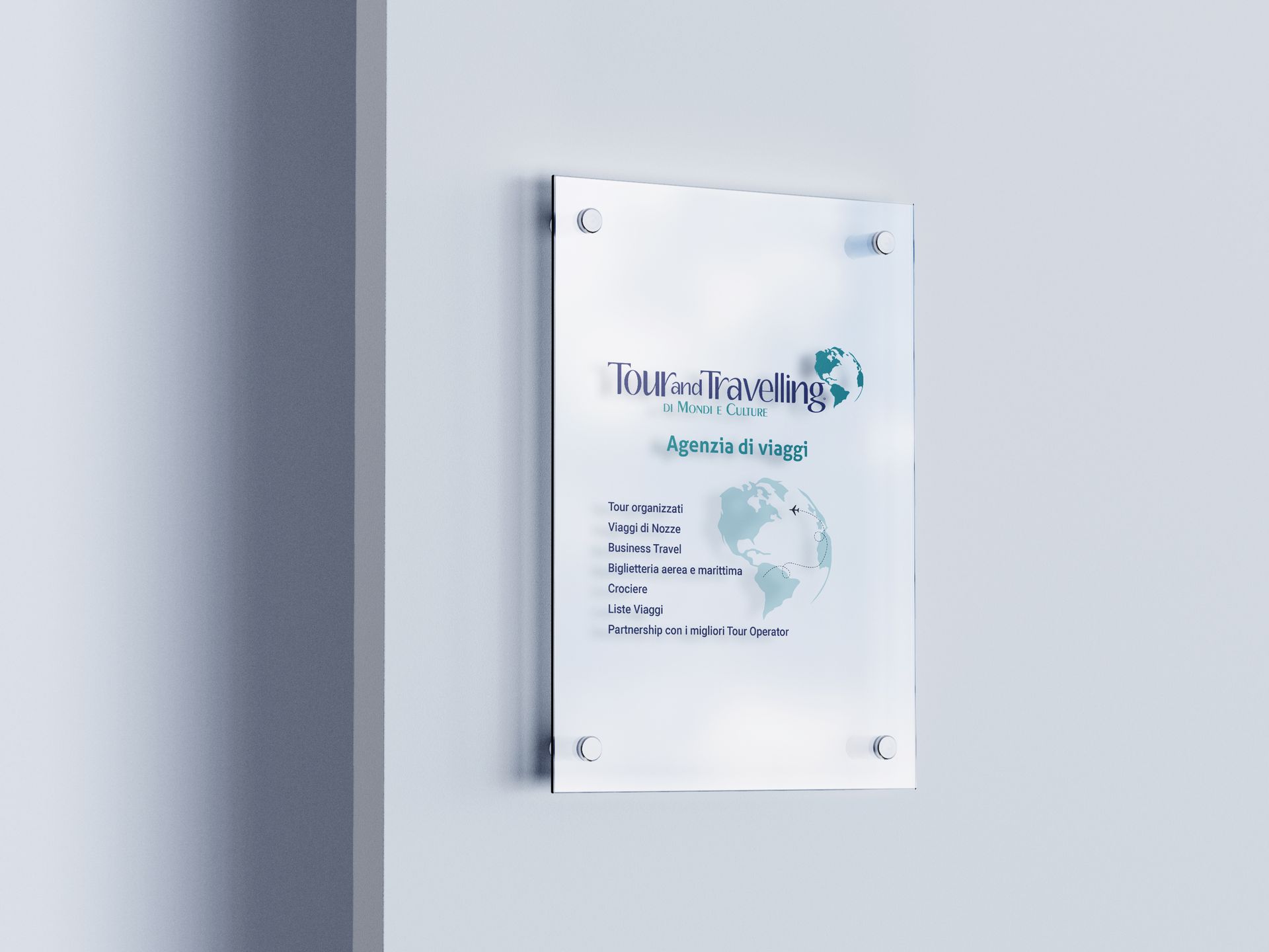 targa insegna agenzia di viaggi