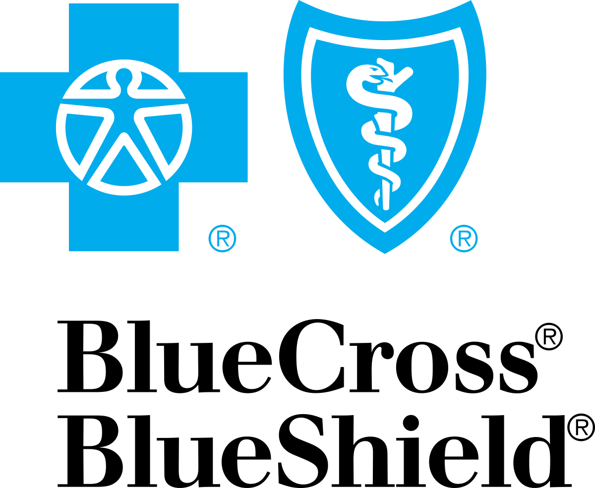 Blue Cross Blue Shield logo.