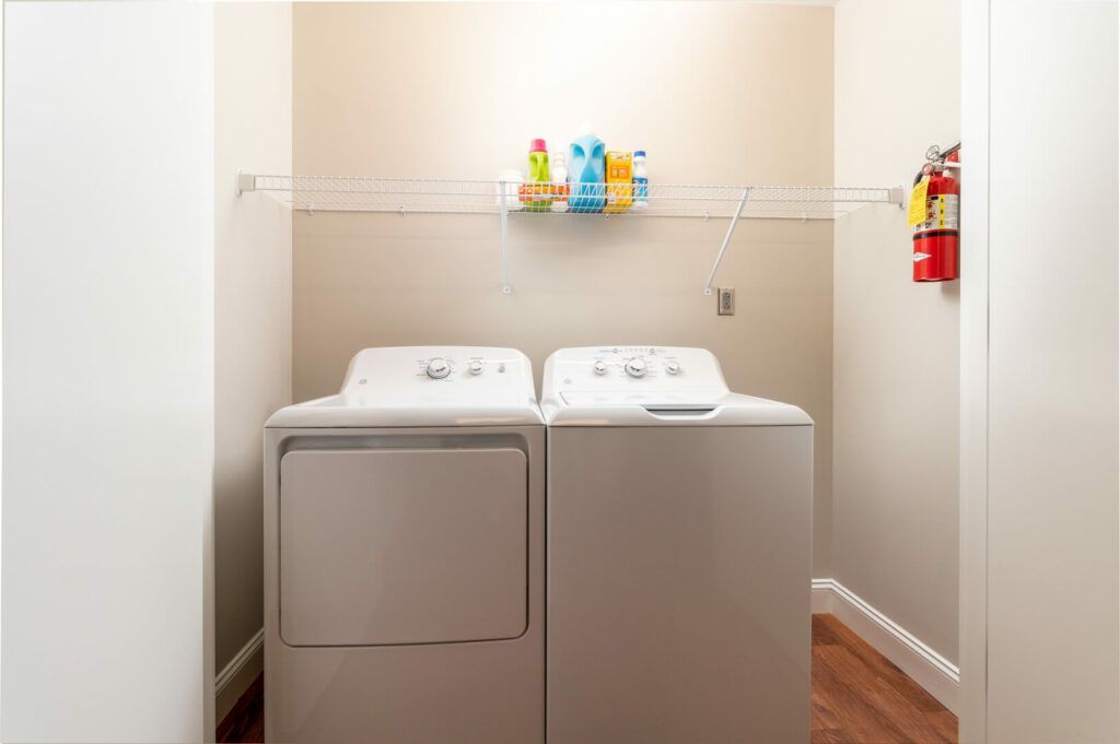 Spring Garden Station in unit laundry