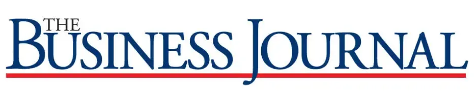 The Business Journal logo with blue text on a red line.