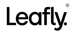 Leafly logo in black text.