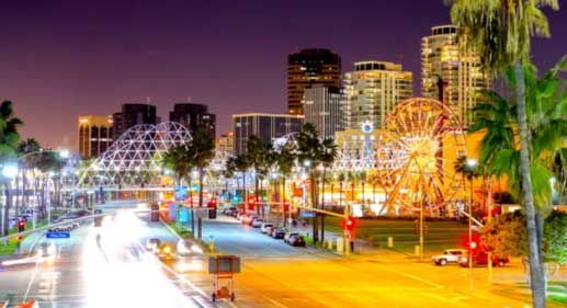 long beach night