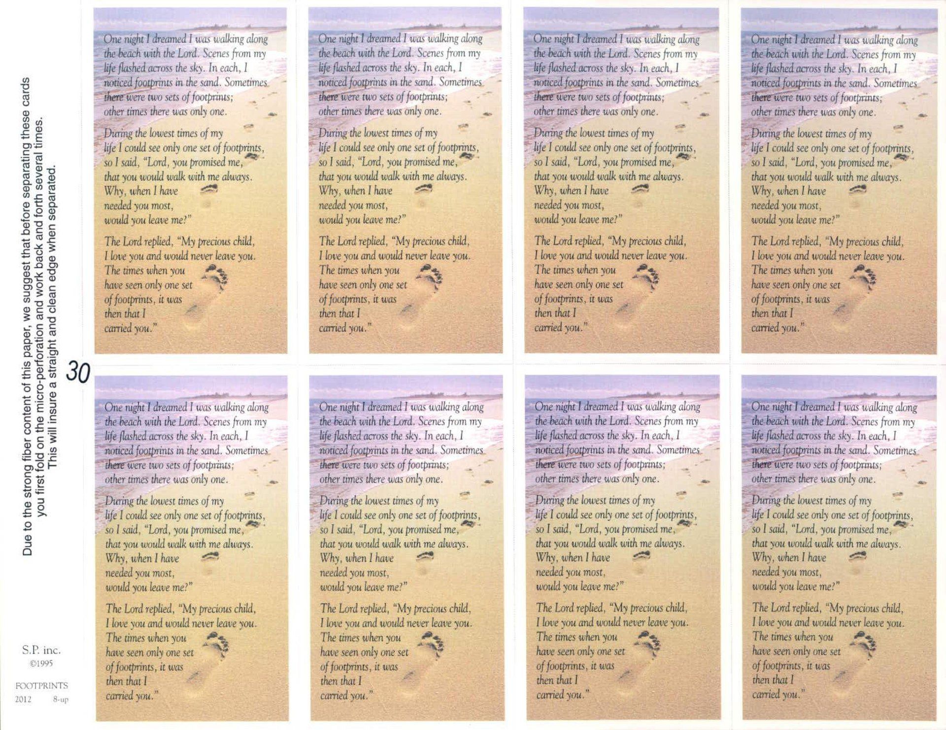 Eight beige bookmarks with the 