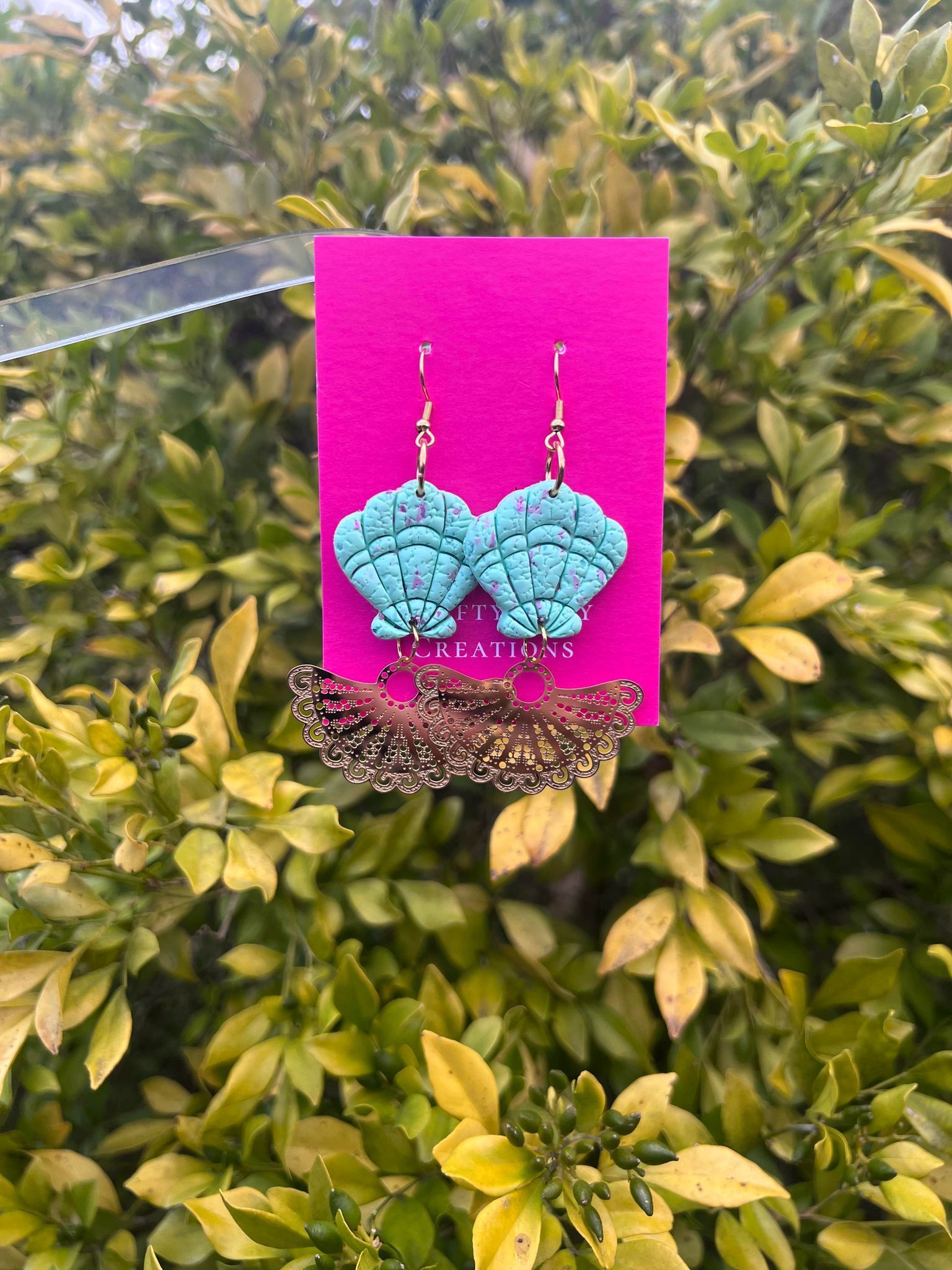 Clay Clam Earrings