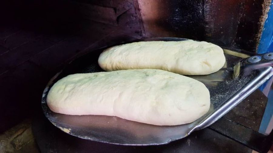 loaves baked in a wood-fired oven