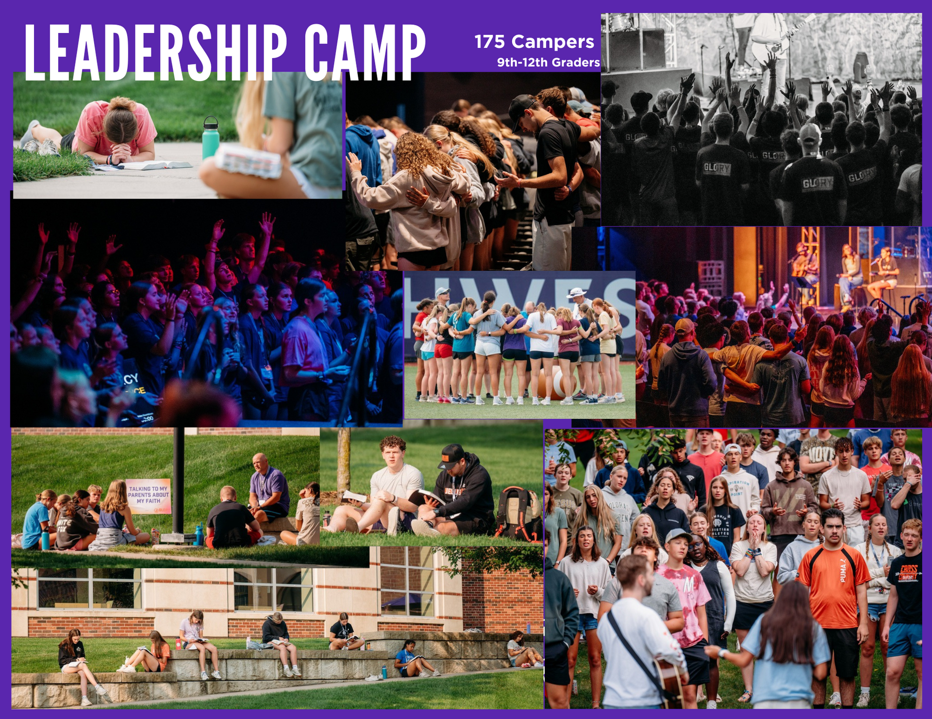 Image of testimonials from campers who attended FCA Leadership Camp