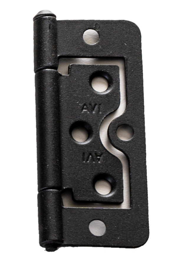 A black hinge for an Artisan Plantation Shutter