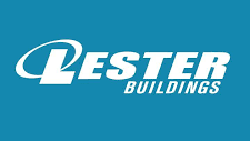 The logo for chester buildings is on a blue background.