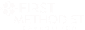 First Methodist Carrollton logo in white